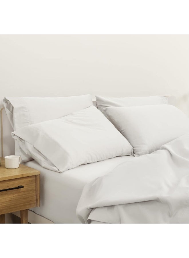 Casper Sleep Percale Sheet Set, King, White - Image 1